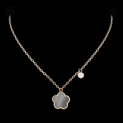 ketting Fiore Di Mamma Parelmoer Grijs